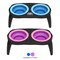 Pet Adobe Elevated Pet Bowls with Non-Slip Stand for Food and Water, Dogs / Cats 16-ounce Each, Pink 986153RPH - alternate 5